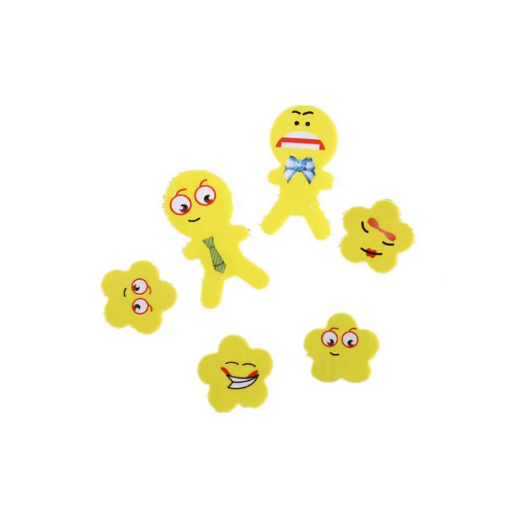 Милый со смайлами гуманоид ластик для студентов творческий * 2 шт | Канцтовары
