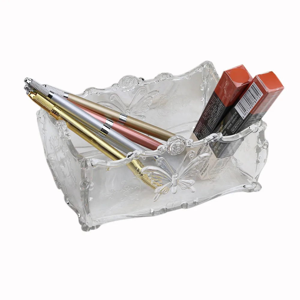 1PC high quality Acrylic ClearMakeup Cosmetic Storage Box Case Brush Pen Pencil Holder Makeup Jewelry Organizer Box#25 | Дом и сад