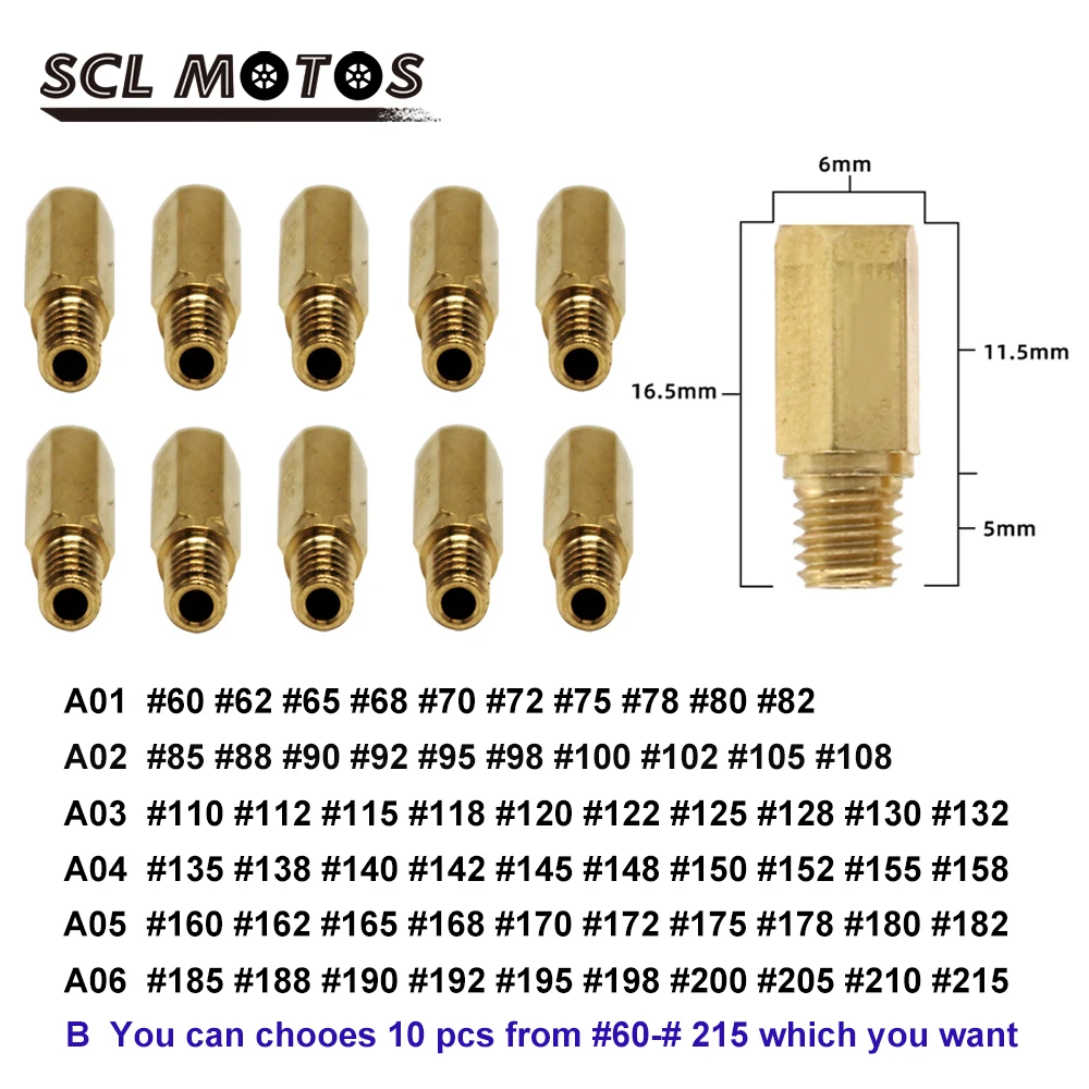 SCL мотоциклетный карбюратор новинка 10 шт. для карбюратора M5 основной Keihin