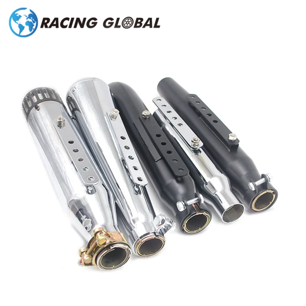 

ALCON-Racing Motorcycle Retro Muffler Exhaust Pipe Fit Tailpipe GY6 XV950 M800 1200 XL883 Racing Motors For Harley Racing