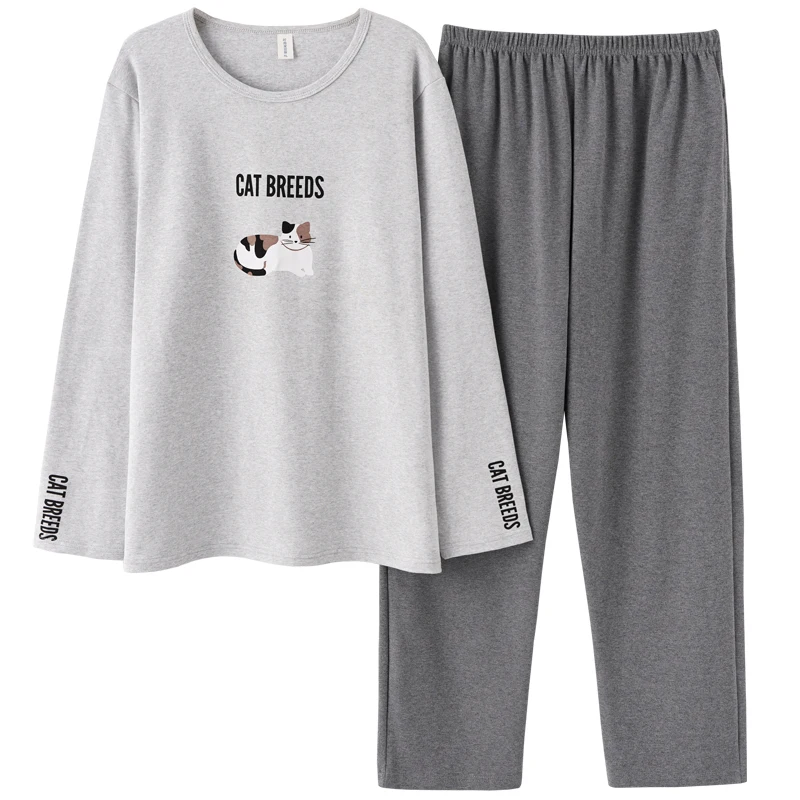 Повседневный пуловер из 6535 хлопка брюки с длинным рукавом пижама для мальчиков и