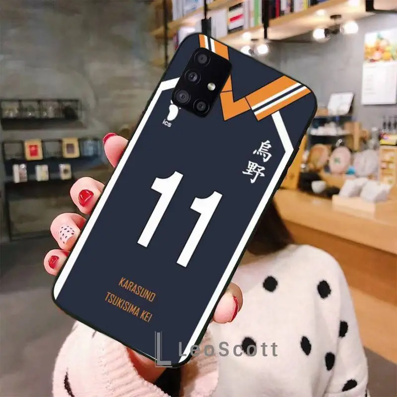 

Haikyuu!! Karasuno Jersey Shoyo Hinata Phone Cases For Samsung A50 A51 A71 A31 A21S S8 S9 S10 S20 S21 Plus Fe Ultra 4G 5G