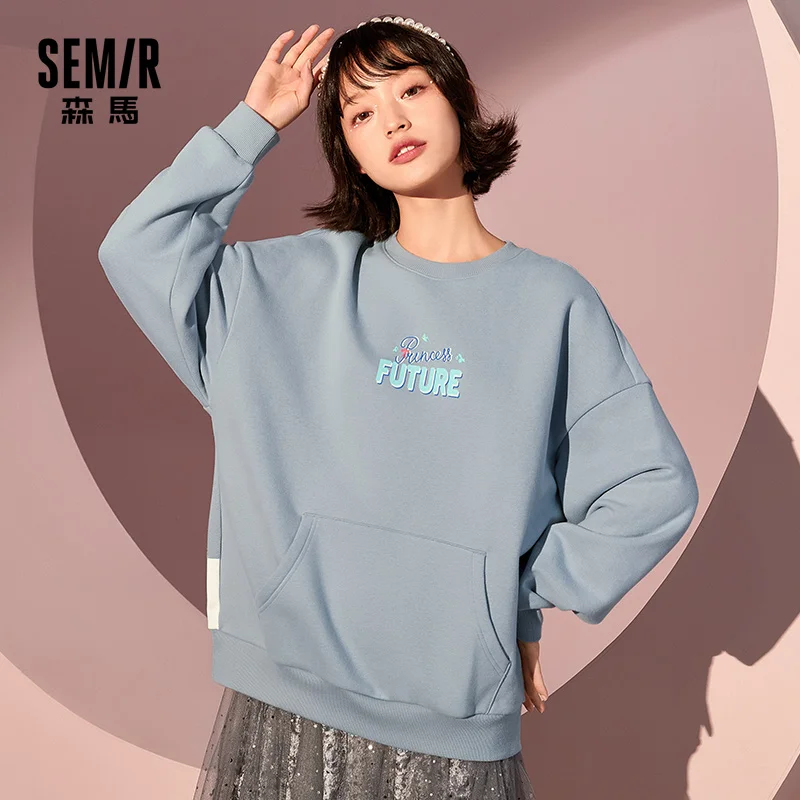 

SEMIR Sweatshirt Women 2020 New Autumn Loose Japanese Top Trendy Ladies Hoodie Hoodies For Woman