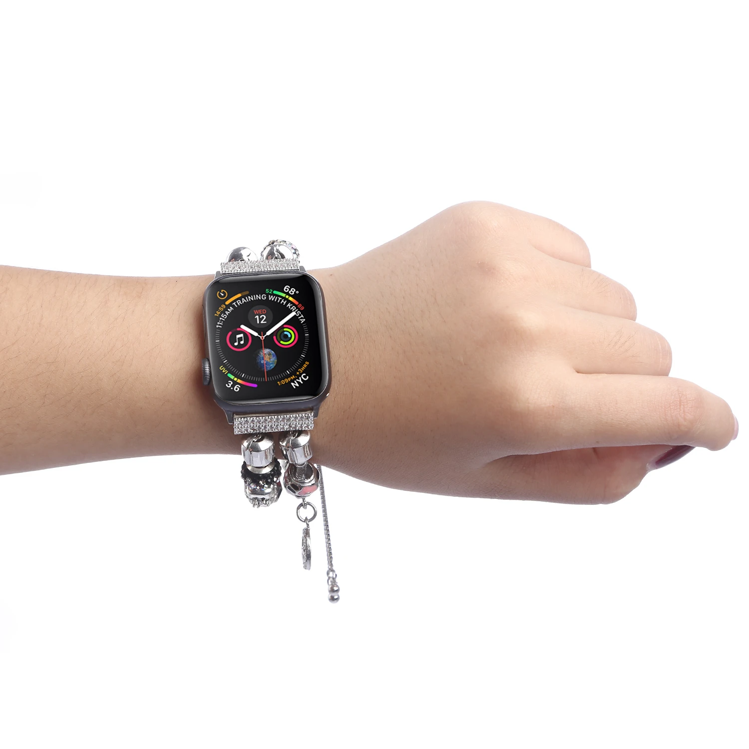 Дешево Ремешок для часов для Apple Watch 5, 4, 44 мм, Iwatch, спортивные ремешки 42 мм, аксессуары 40 мм, серия 3, 2, браслет 38 мм