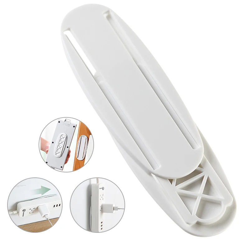 Настенный стикер без дыроколов фиксирующая вилка самоклеящаяся розетка для дома