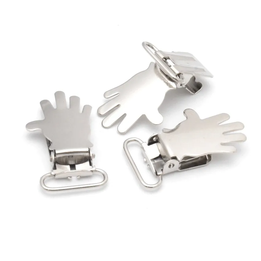 5PCs Pacifier Clip Lead Free Metal Baby Holder Soother Multicolor Mam Infant Dummy Clips Nipples |