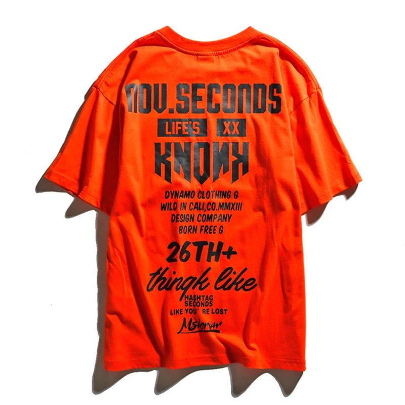 

Dropshipping Summer Hipster Street Hip Hop Letter Printed Short Sleeve T-shirts Men's Loose Pure Cotton Tops Fashion Couple Tees