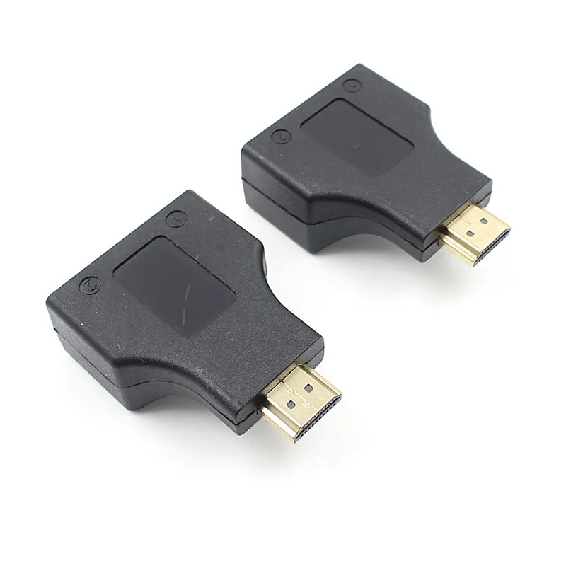 1 пара HDMI-совместимый двойной удлинитель RJ45 CAT5E CAT6 UTP LAN Ethernet ретранслятор-адаптер