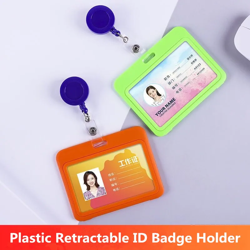 

Выдвижной держатель для удостоверения личности, пластиковый держатель для ID карт, для тяжелых условий эксплуатации
