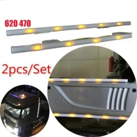 rc truck frame chassis decoration led lights bar for 114 scale remote control car tamiya scania r620 r470 r730 56323 56327 2pcs