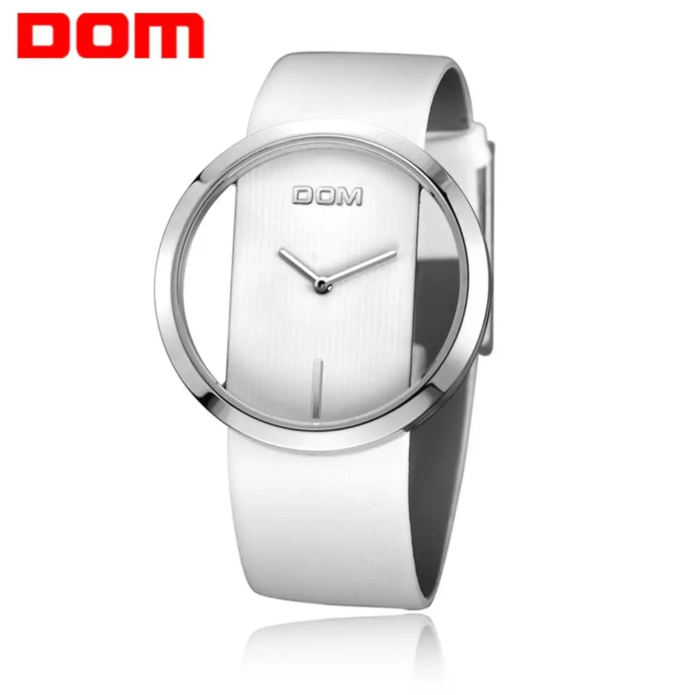 

DOM Womens Watches Top Brand Luxury Women White Simple Fashion Casual Quartz Wristwatch Lady Watches Relogio Feminino 2020 New
