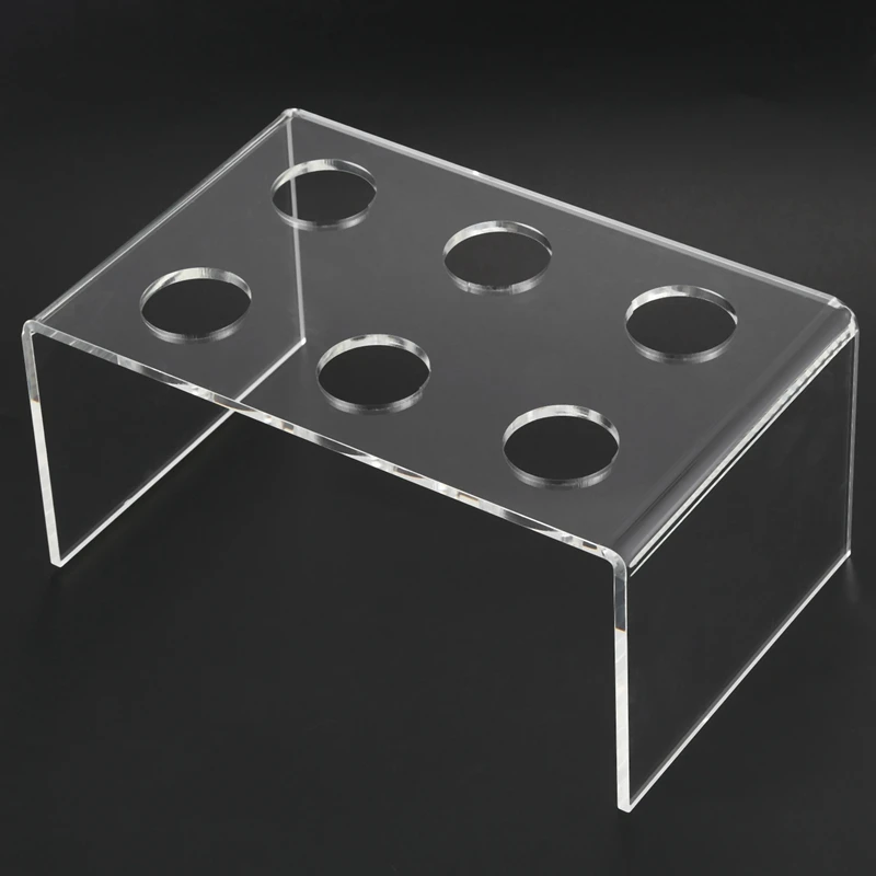 Горячая XD-6 отверстия акриловый стенд держатель мороженое хрустящая трубка конус