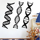 Наклейка на стену с изображением ДНК, биология, химия, наклейка для школы, научных классов, персонализированный домашний декор, съемная Фреска для спальни