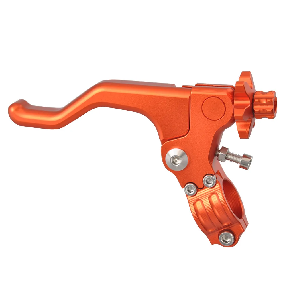 

Orange CNC Clutch Brake Lever Short Stunt Handlebar Lever Universal For Harley Triumph Suzuki Yamaha Cable Clutch Brake Bikes