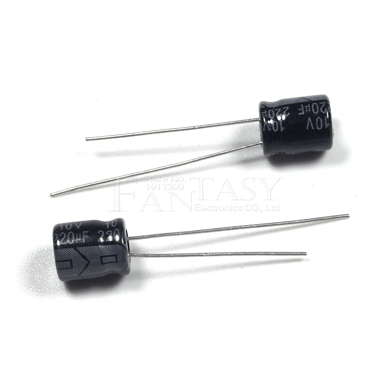 50 шт. высококачественный электролитический конденсатор 10 в 220 мкФ 6*7 мм 6*7|electrolytic