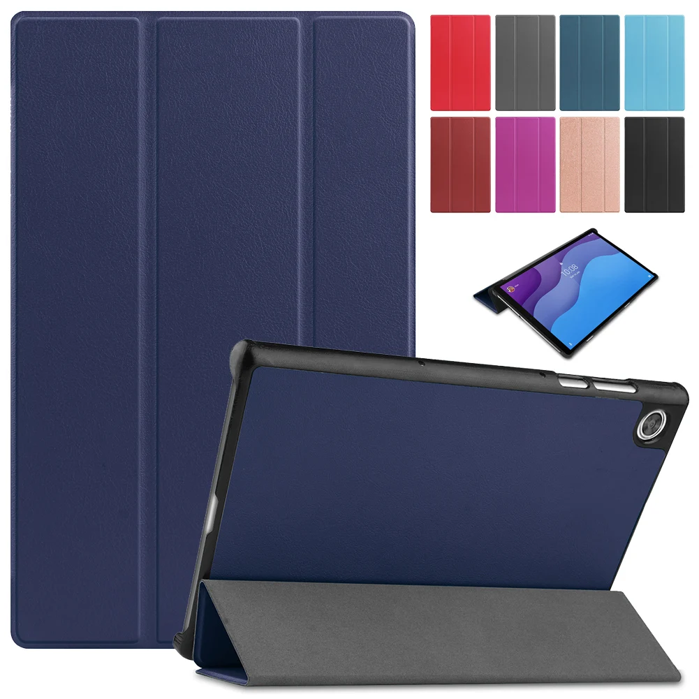 

Противоударный водонепроницаемый чехол из искусственной кожи для Lenovo Tab M10 HD 2nd Gen с функцией автоматического сна и пробуждения
