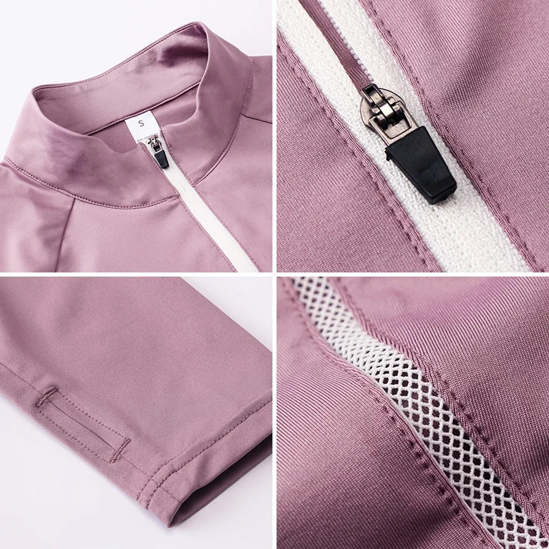 

Top Women Autumn/Winter Long Sleeves Fitness Yoga Shirt High-bounce Tights Quick Dry Collar Women Zipper Workout Tops XXL