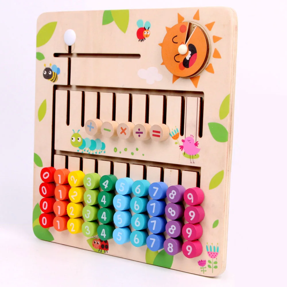 Детские игрушки дошкольные Деревянные Монтессори цифровая математика Игрушки