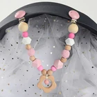 Зажим для детской коляски, деревянный, 1 шт.