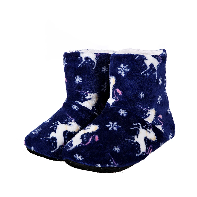 Mntrerm НОВАЯ РОЖДЕСТВЕНСКАЯ Подарочная теплая Домашняя обувь женские домашние