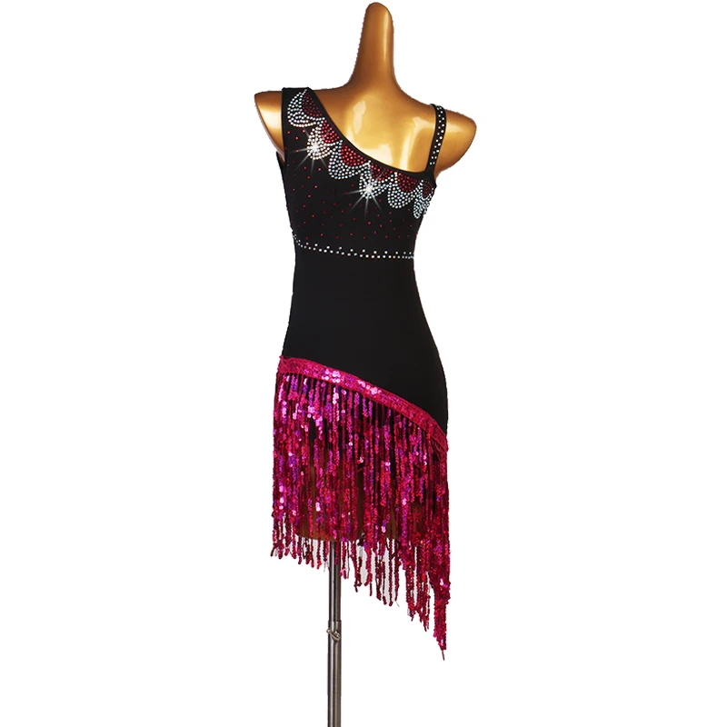 Платье для латиноамериканских танцев новинка женская одежда выступлений платье