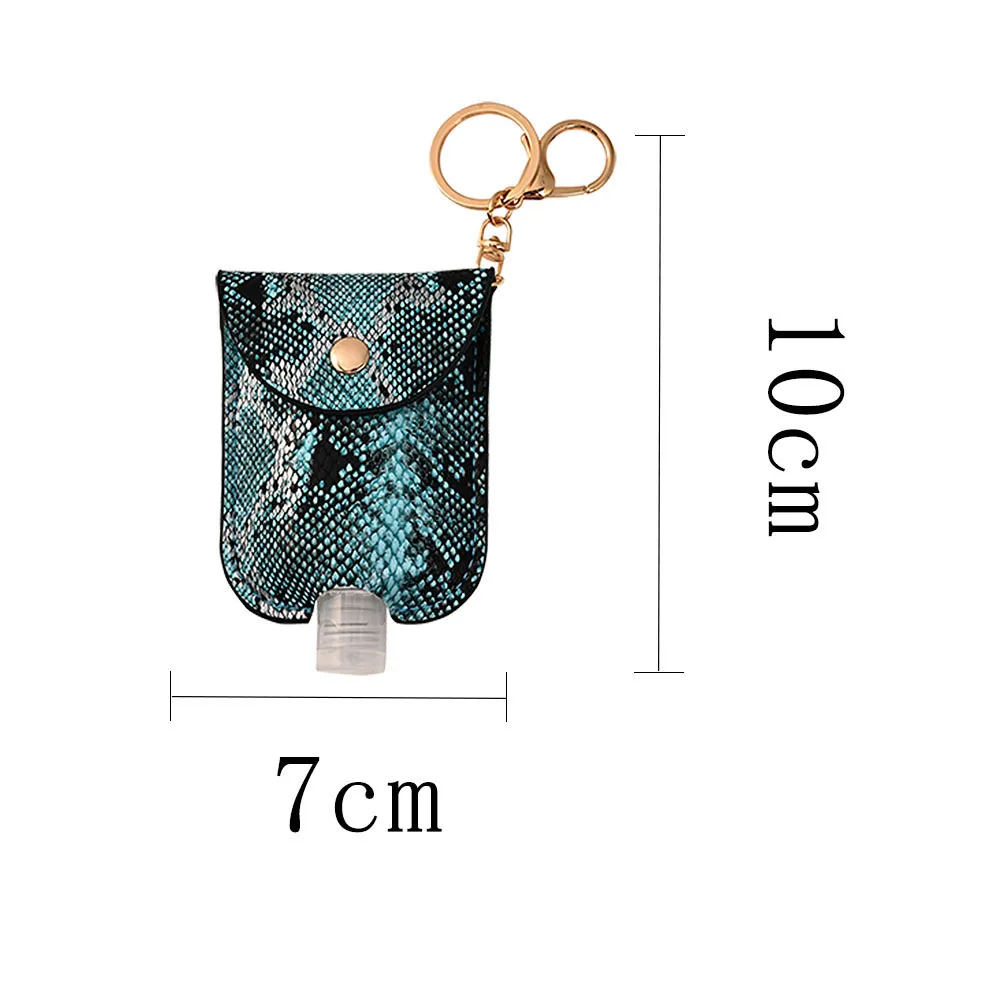 30ml Leather Hand Sanitizer Bottles Leopard Snakeskin Disinfect Gel Keychains | Украшения и аксессуары