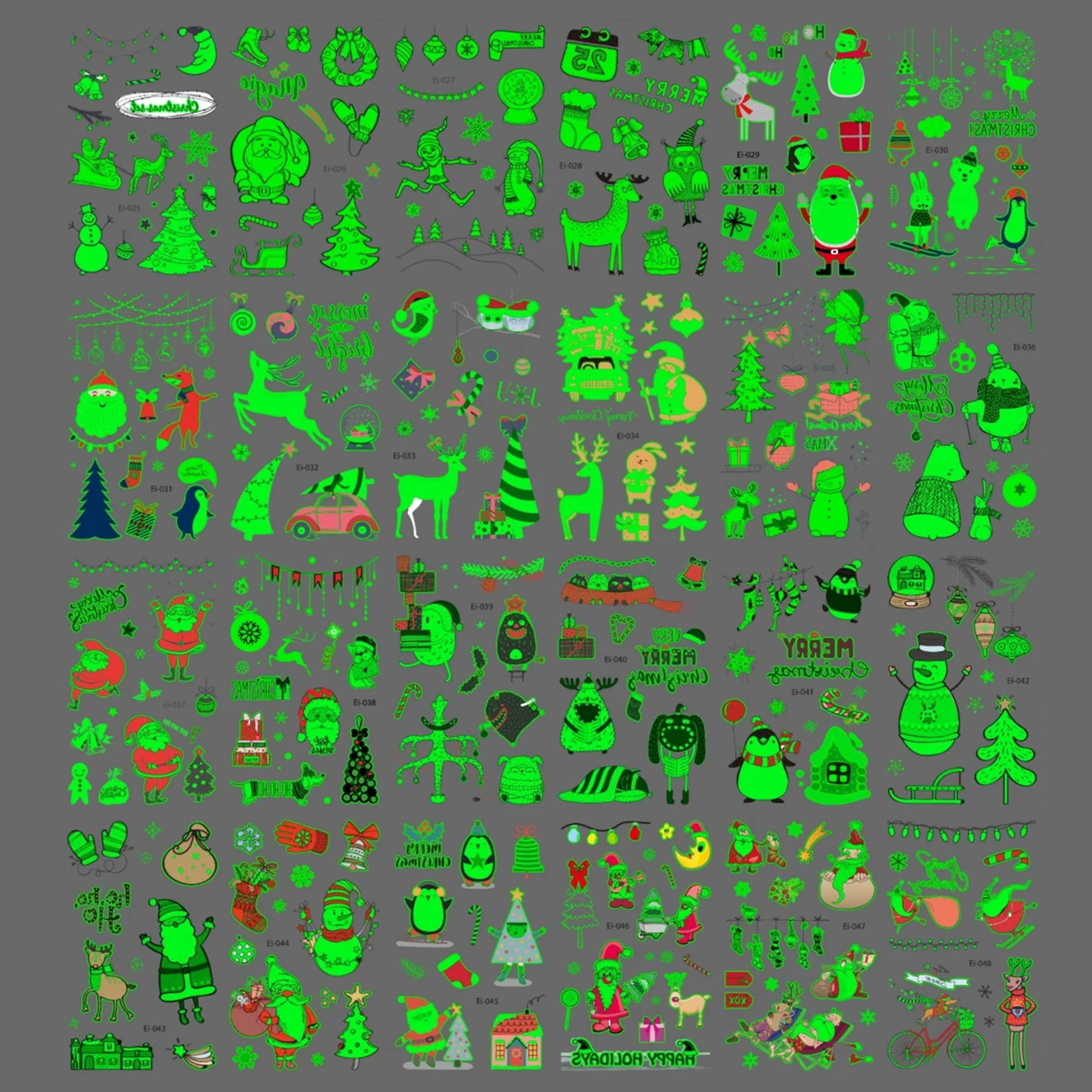 24 шт Горячие светящиеся дети мультфильм временная татуировка маленькие милые