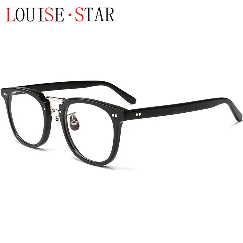 

High Quality Fashion Board Retro Art Optical Mirror Men's Business Box Plane Mirror Women's Refraction Lens Myopia Progressive