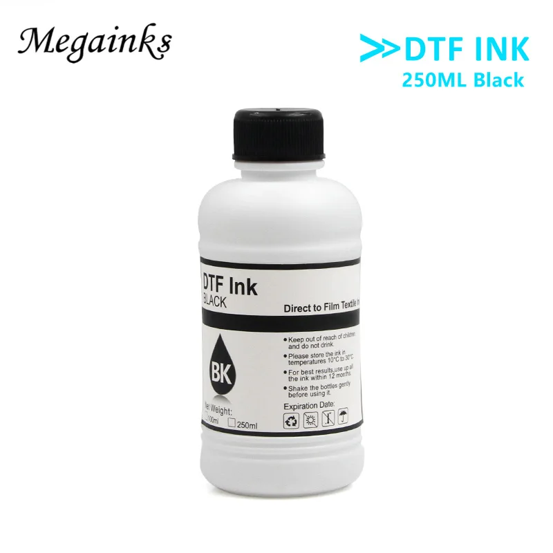 6PCS*250ML DTF ink kit for direct transfer film for PET film DTF ink all desktop & large format DTF printer 1BK 1C 1M 1Y 2WH images - 6