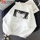 Толстовка Женская с японским аниме Death Note, милая теплая одежда в стиле Харадзюку, Свитшот унисекс с мультяшным рисунком, зима 2021
