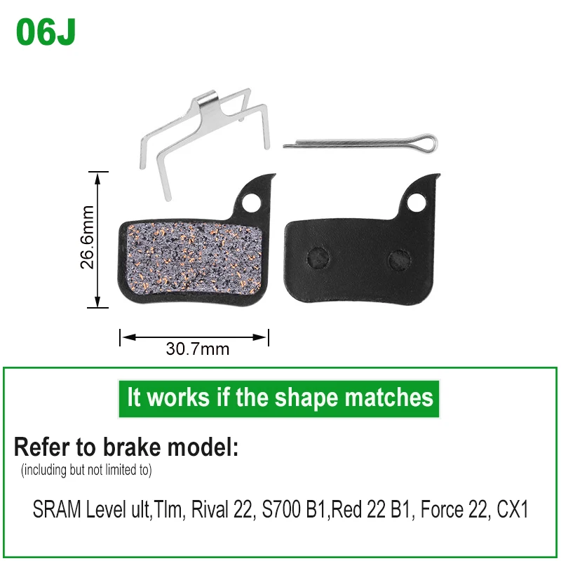 2 пары велосипедных тормозных колодок для горного велосипеда Shimano M9100 RS505 Sram Code MAGURA