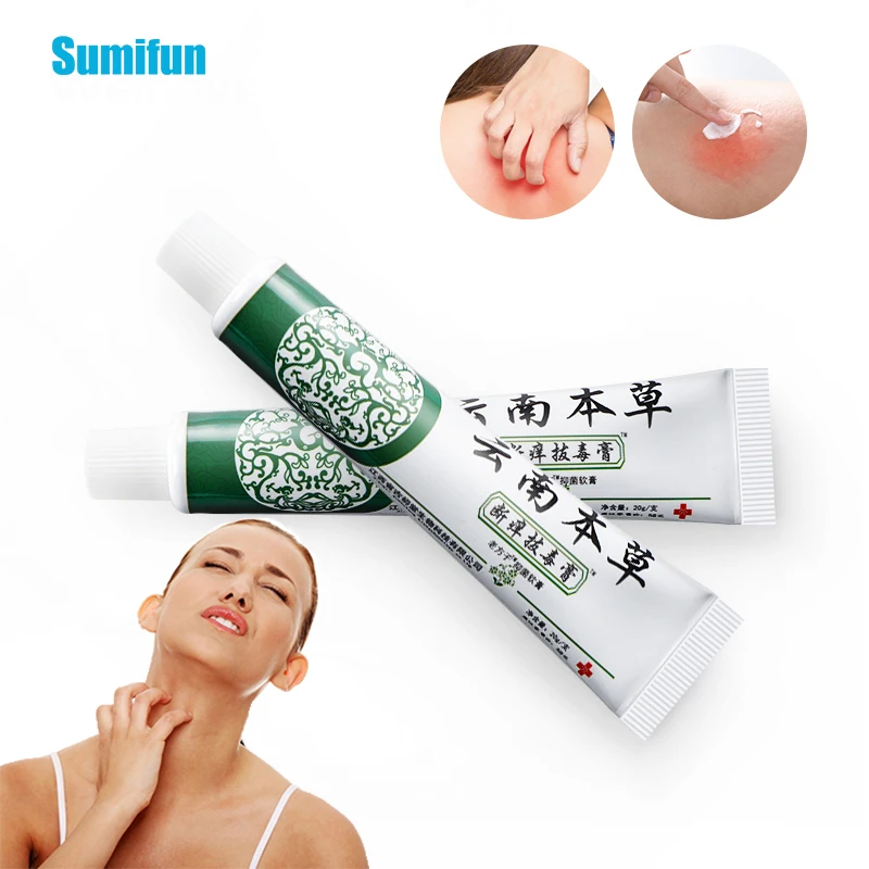 

Sumifun 20g/pcs Herbal Antibacterial Anti-itch Cream Psoriasis Ointment Dermatitis Eczema Treat Pruritus Eczematoid Skin Care