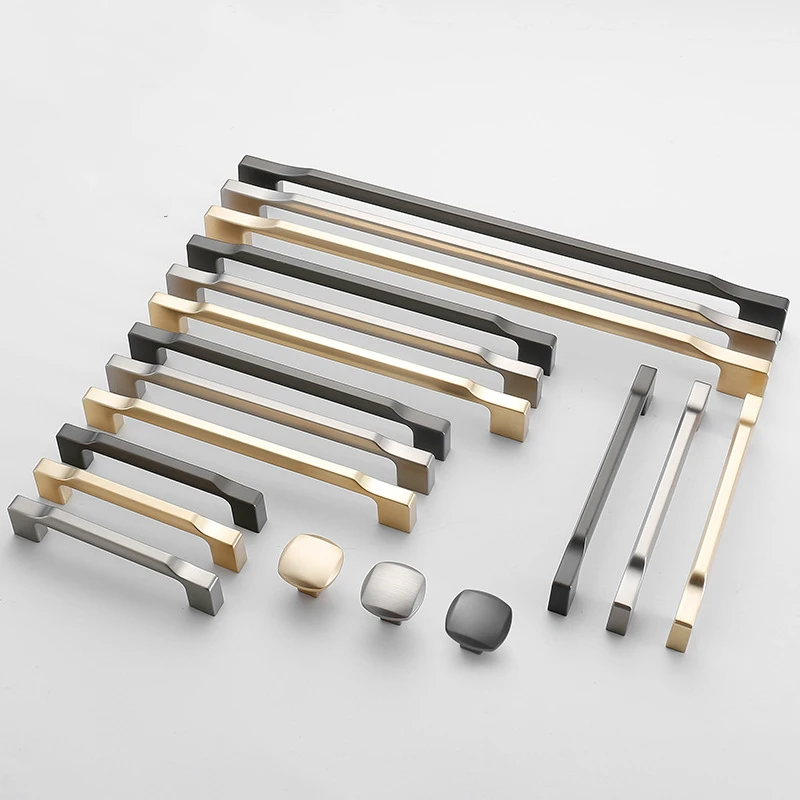 Золотая Ручка шкафа из цинкового сплава жемчужные серые однотонные ручки для