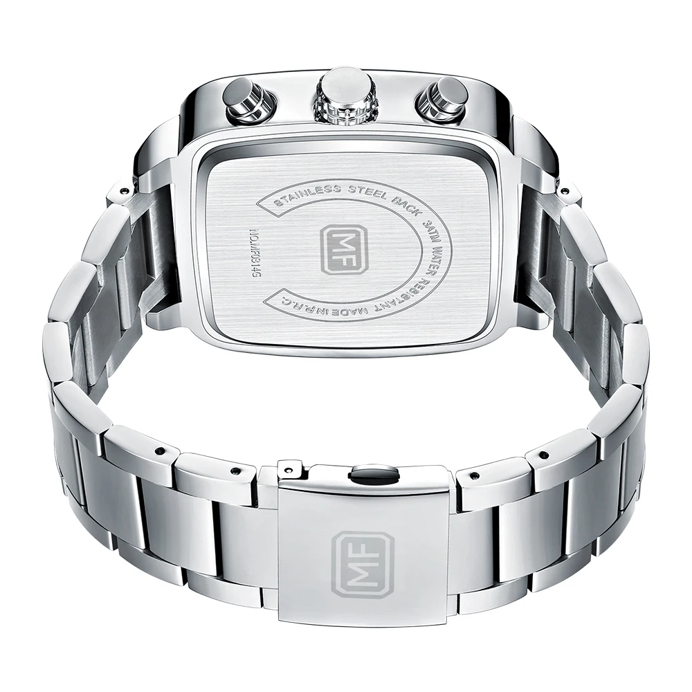 

MINIFOCUS Men Business Quartz Watch Stainless Steel Top Brand Luxury Luminous Multifunctional Waterproof Male Clock +box