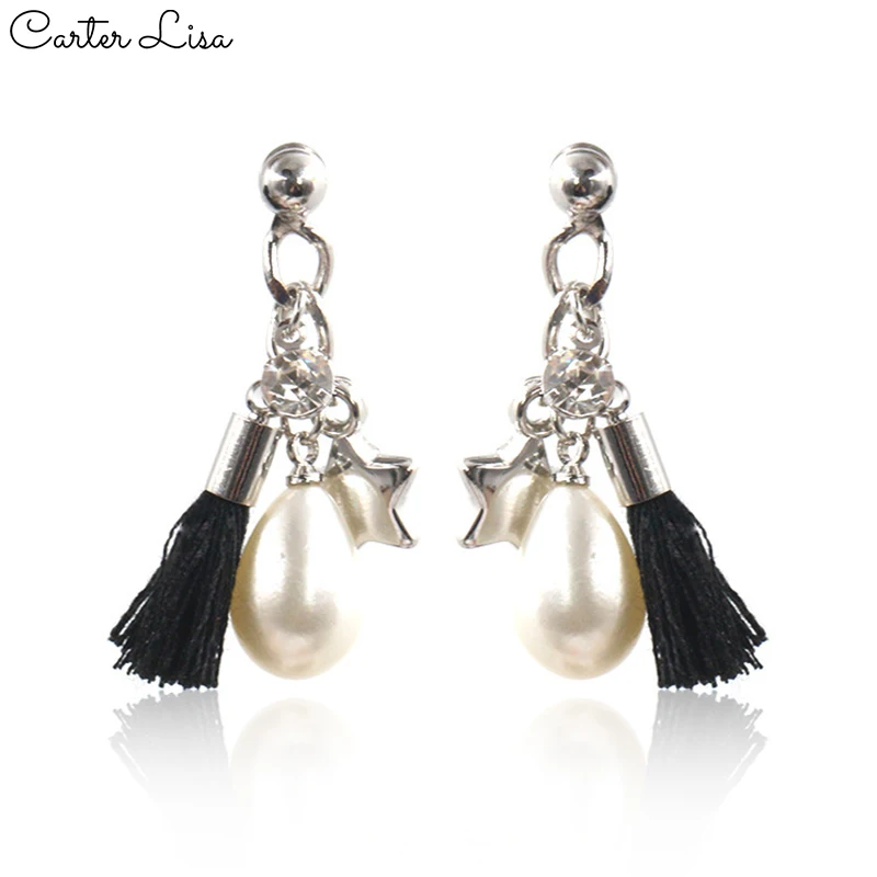 Женские Винтажные висячие серьги CARTER LISA в этническом стиле с листьями подарочные