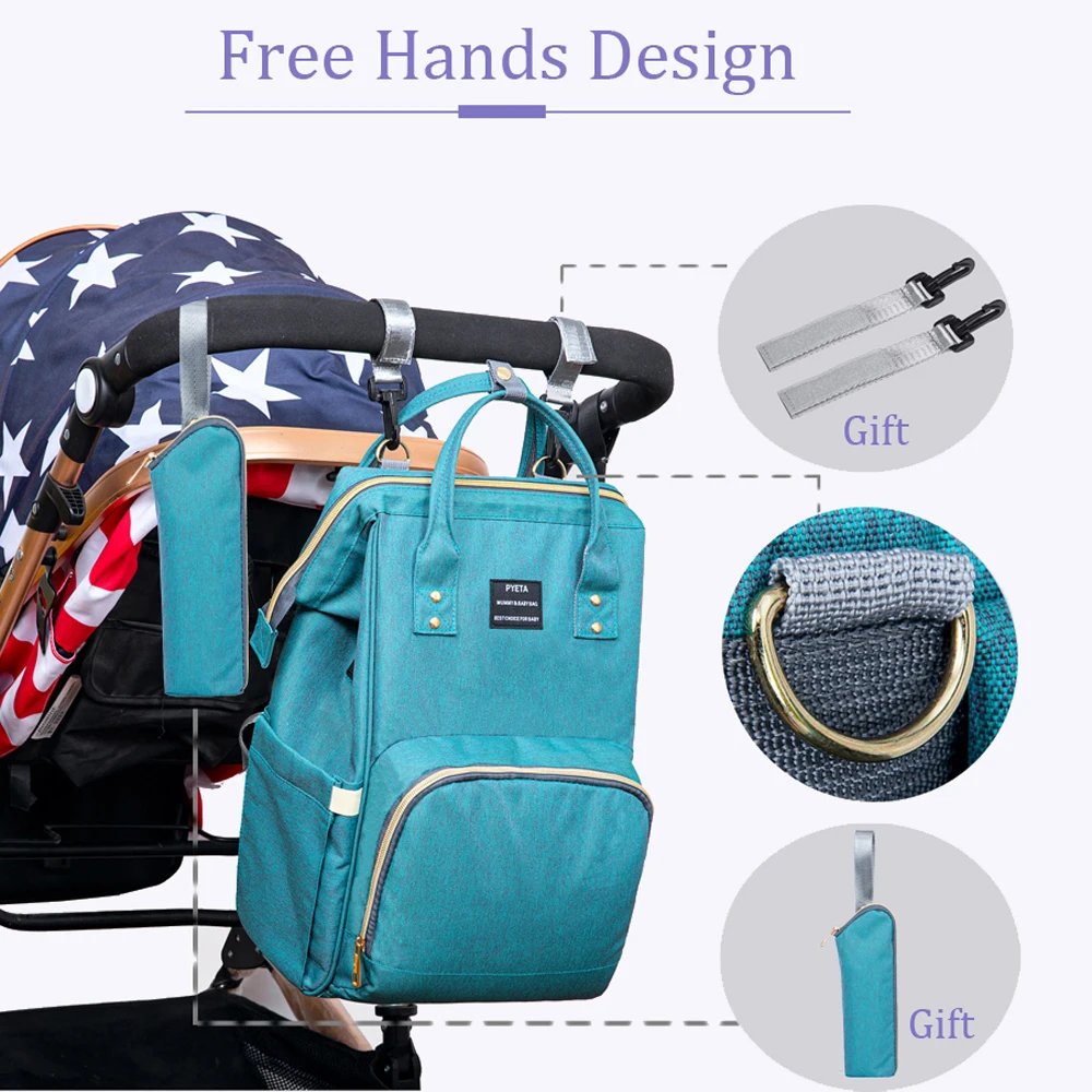 PYETA Baby Diaper Bags For Mmummy Nappy Backpack Maternity Bag Bolsa Maternidade Care | Мать и ребенок