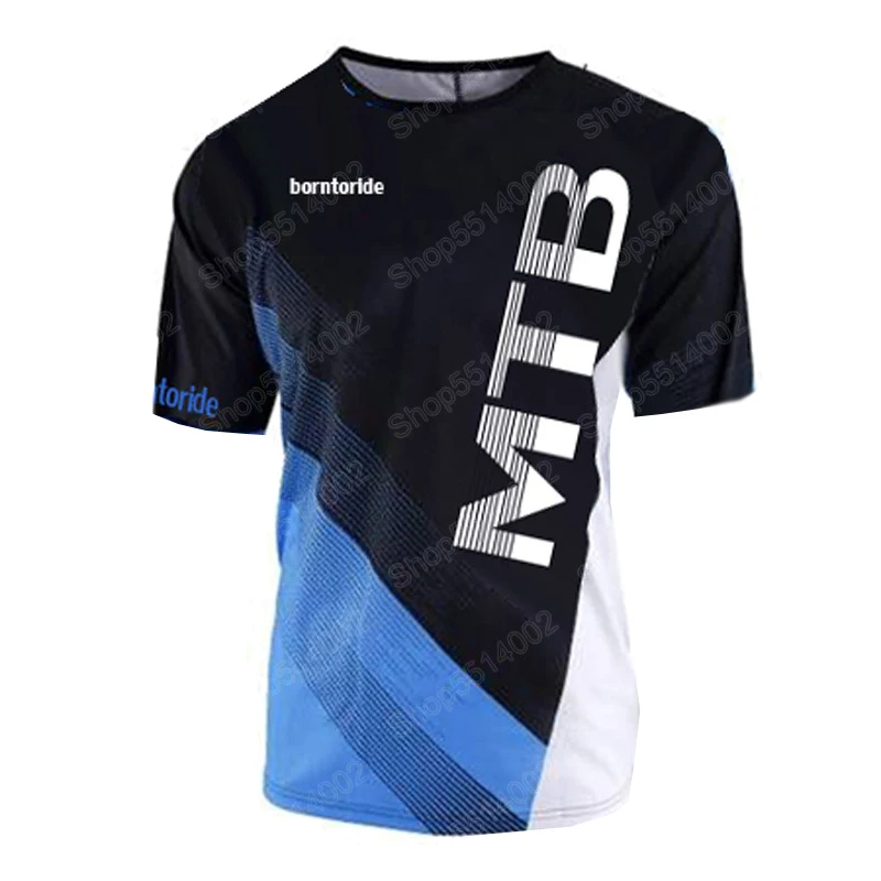 Short Sleeve Downhill Jersey Mountain Bike T-shirt MTB DH Maillot Bicycle Shirt Uniform Cycling Clothing Motorcycle Clothes | Спорт и