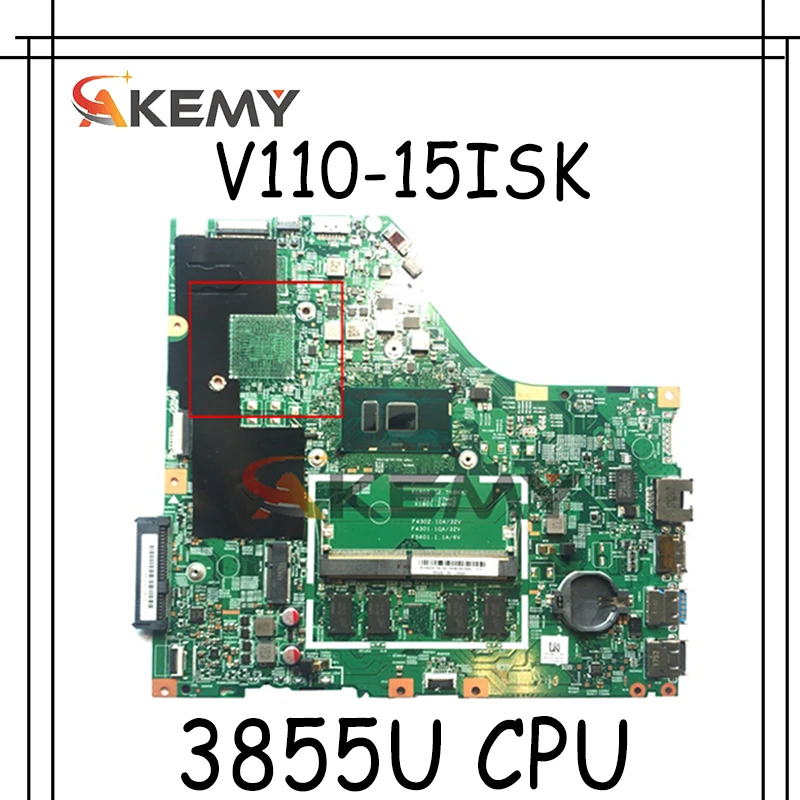 

Akemy 15277-1N 448.08B01.001N для Lenovo V110-15ISK V110-15 ноутбук материнская плата Процессор 3855U 100% тесты работы