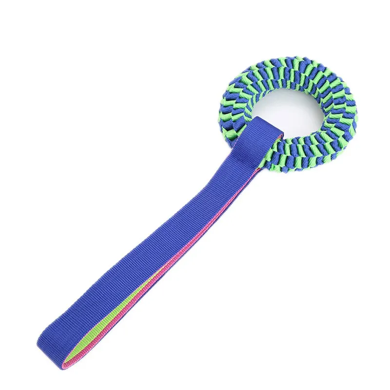 blue fabric 26cm Многофункциональные игрушки для домашних животных с присоской, игрушка для собак с шариком из термопластичного каучука для чистки зубов, жевательные резиновые игрушки для собак для маленьких собак - Цвет: blue fabric 26cm