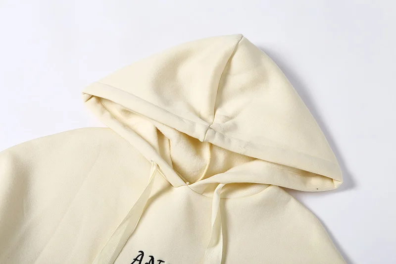 Осень-зима 2019 женские повседневные толстовки с длинным рукавом и капюшоном