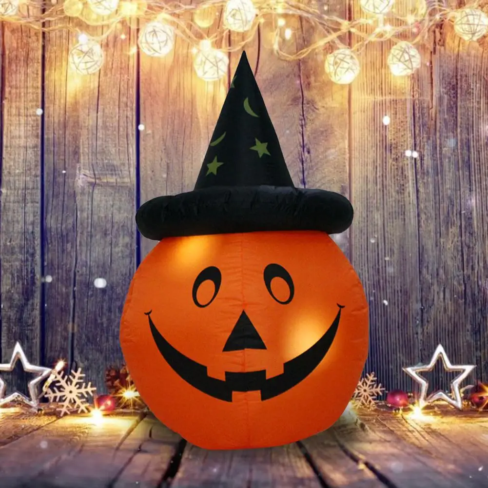 

Halloween inflatable pumpkin decoration 1.2 meters pointed hat pumpkin bar nightclub shopping mall scene atmosphere props