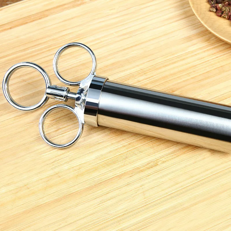 1 шт. 304 нержавеющая сталь приправа шприц игла для индейки лопуха жареное мясо