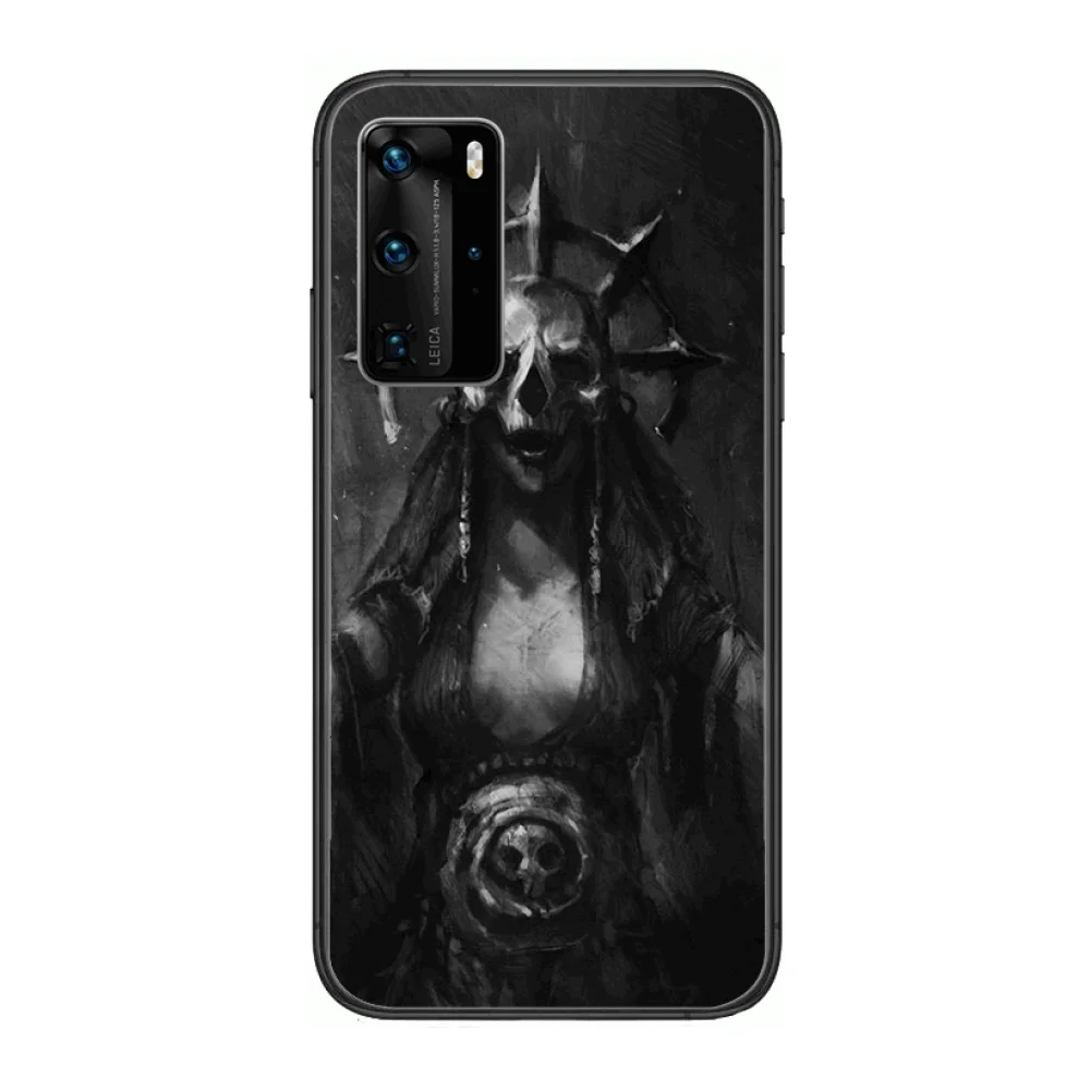 

Custom made Creativity Phone case Phone Case For Huawei P 40 30 20 10 Lite Smart Z Pro Black Etui Coque Painting Hoesjes comic
