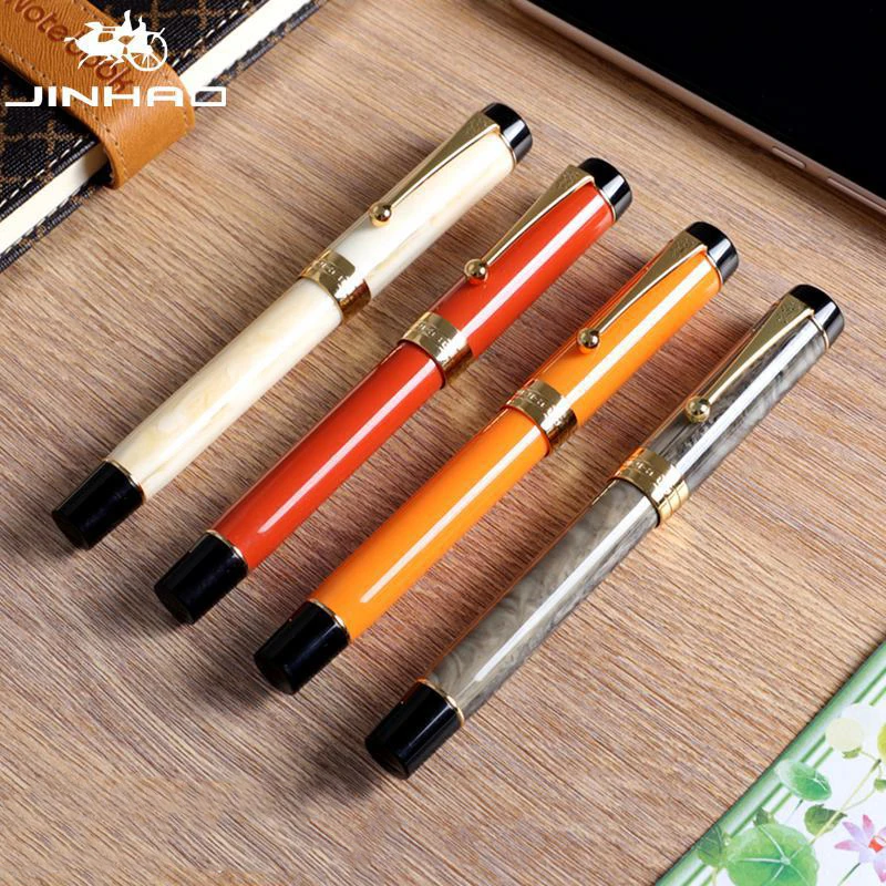 Jinhao 100 Centennial перьевая ручка из смолы EF/F 18KGP M/изогнутое перо 0 6/1 2 мм с конвертером
