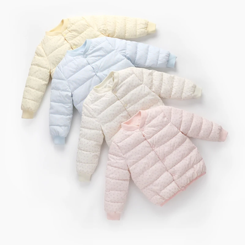 Пуховые пальто для маленьких мальчиков Детское девочек зимняя куртка розовая