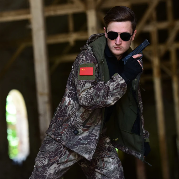 Мужские уличные водонепроницаемые куртки TAD V 5,0 Softshell охотничий наряд Термоодежда Тактический походный страйкбол спортивный костюм
