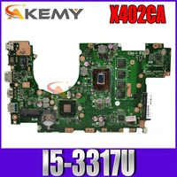 akemy x402ca laptop motherboard for asus x502ca original mainboard ddr3l 4gb ram i5 3317u