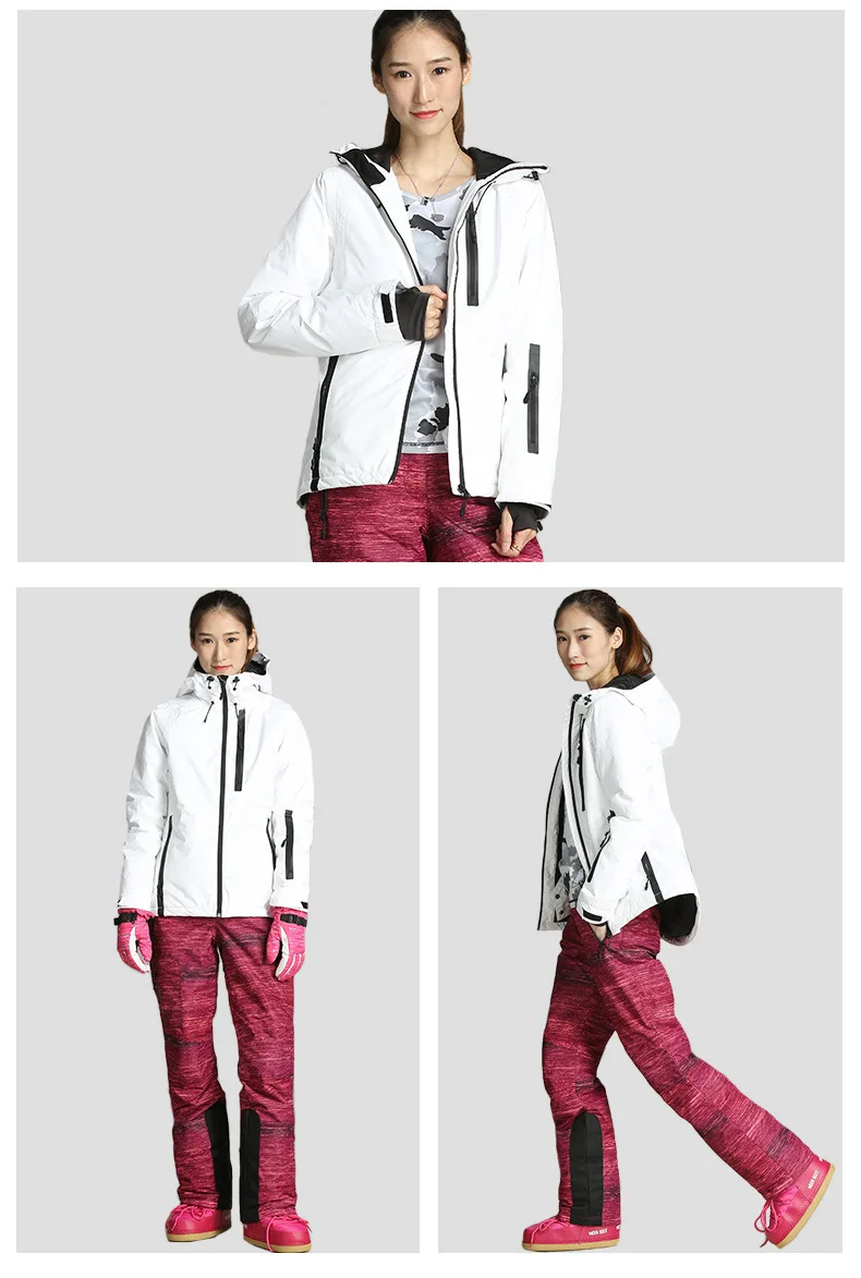 

Warm Unisex Cotton Winter Ski Suit Waterproof and Windproof High Quality Mountain Adventure Clothing