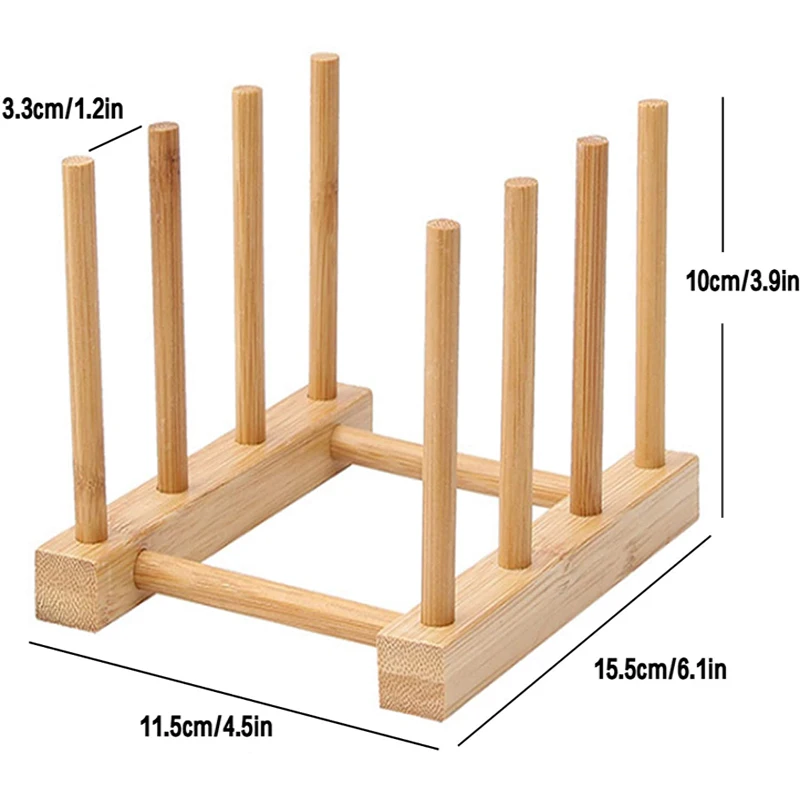 

Bamboo Wood Dish Rack Multifunctional Wooden Drain Dry Storage Plate Rack Stand Kitchen Holder Cabinet Organizer Bowl Racks