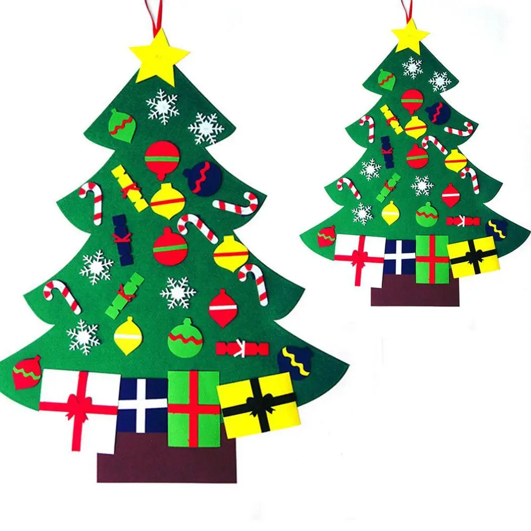 Домашние вечерние праздничные украшения DIY войлочная ткань снеговик Санта Клаус